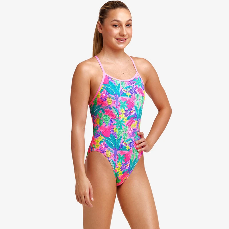 Funkita - Jungle Party - Girls Single Strap One Piece 5 Funkita - Jungle Party - Girls Single Strap One Piece - Image 5