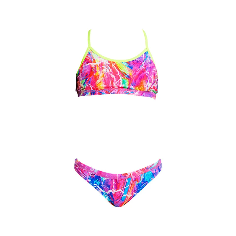 Funkita - Kaleidocolour - Girls Racerback Two Piece 2 Funkita - Kaleidocolour - Girls Racerback Two Piece - Image 2