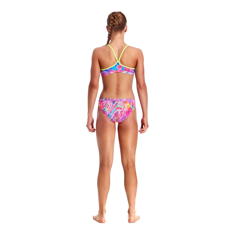 Funkita - Kaleidocolour - Girls Racerback Two Piece 3 Funkita - Kaleidocolour - Girls Racerback Two Piece - Image 3