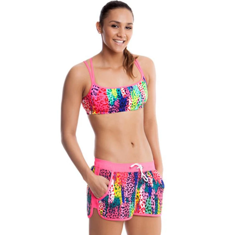 Funkita - Feline Fever - Ladies Beachwear Boardshorts 4 Funkita - Feline Fever - Ladies Beachwear Boardshorts - Image 4