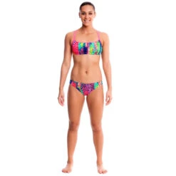 Funkita - Feline Fever - Ladies Criss Cross Top 8 Funkita - Feline Fever - Ladies Criss Cross Top -Swimwear Shop funkita ladies swimwear feline fever criss cross 3