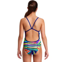 Funkita - Land Lines - Girls Single Strap One Piece -Swimwear Shop funkita land lines girls single strap one piece 3