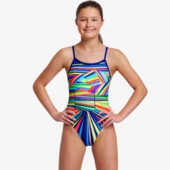 Funkita - Land Lines - Girls Single Strap One Piece -Swimwear Shop funkita land lines girls single strap one piece 5