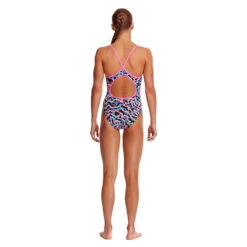Funkita - Live Streamer - Girls Diamond Back One Piece -Swimwear Shop funkita live streamer girls diamond back one piece 3
