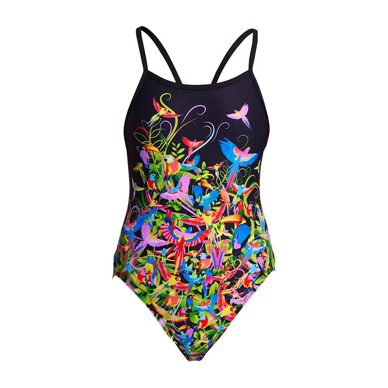 Funkita - Macaw Magic - Girls Single Strap One Piece 2 Funkita - Macaw Magic - Girls Single Strap One Piece - Image 2