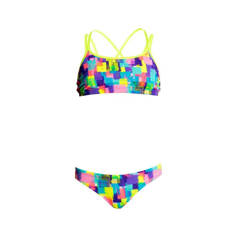 Funkita - Madame Monet - Girls Criss Cross Two Piece 2 Funkita - Madame Monet - Girls Criss Cross Two Piece - Image 2