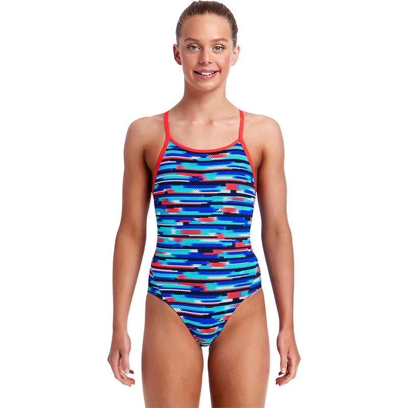 Funkita - Meshed Up - Girls Diamond Back One Piece 1 Funkita - Meshed Up - Girls Diamond Back One Piece