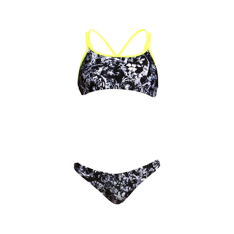 Funkita - Midnight Assassin - Girls Criss Cross Two Piece 2 Funkita - Midnight Assassin - Girls Criss Cross Two Piece - Image 2