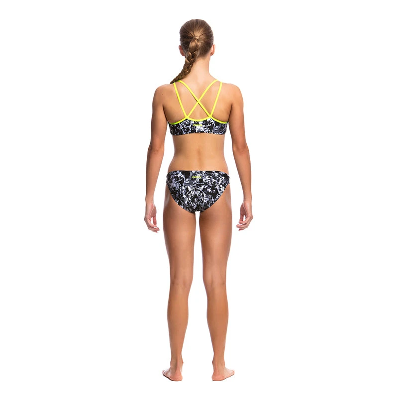 Funkita - Midnight Assassin - Girls Criss Cross Two Piece 3 Funkita - Midnight Assassin - Girls Criss Cross Two Piece - Image 3