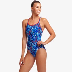Funkita - Mr Squiggle - Ladies Diamond Back One Piece 11 Funkita - Mr Squiggle - Ladies Diamond Back One Piece -Swimwear Shop funkita mr squiggle ladies diamond back one piece 5