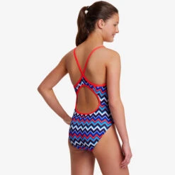 Funkita - Nautical Mile - Girls Diamond Back One Piece -Swimwear Shop funkita nautical mile girls diamond back one piece 4