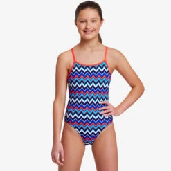 Funkita - Nautical Mile - Girls Diamond Back One Piece -Swimwear Shop funkita nautical mile girls diamond back one piece 5