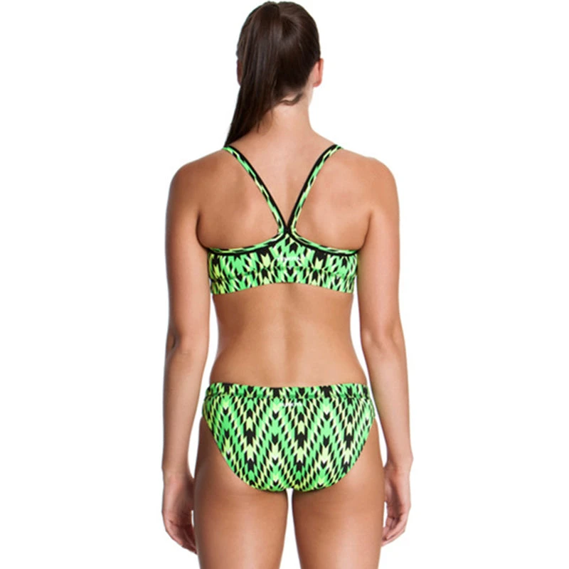 Funkita - Neon Razor - Ladies Sports Top 2 Funkita - Neon Razor - Ladies Sports Top - Image 2