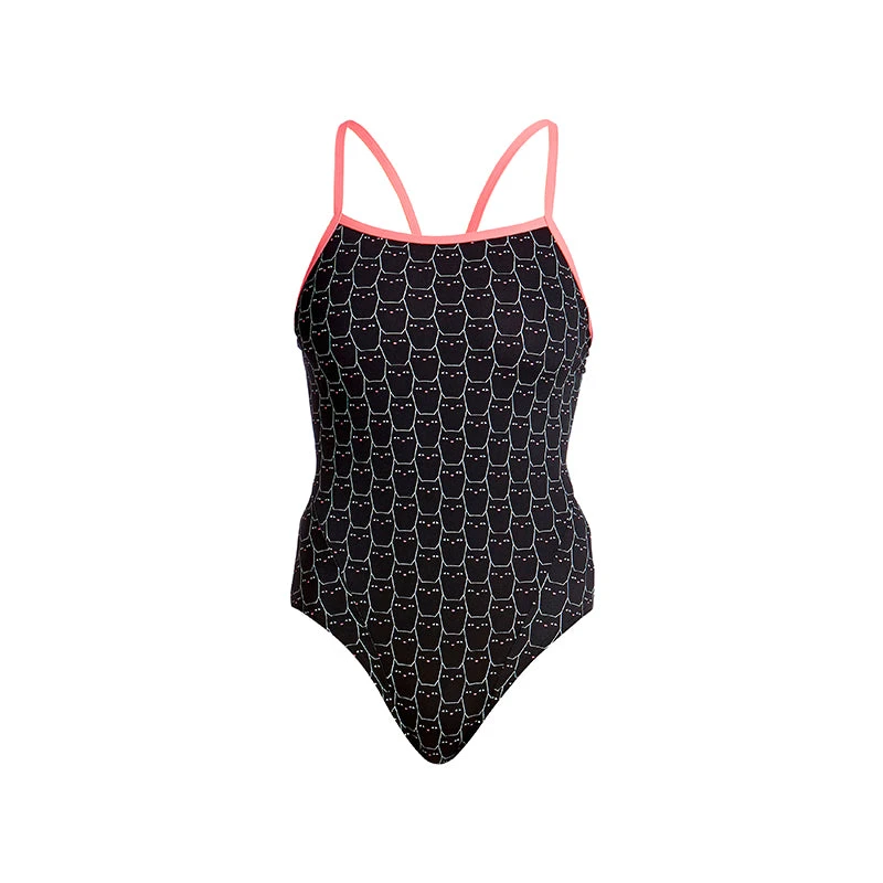 Funkita - Night Cat - Ladies Single Strap One Piece 2 Funkita - Night Cat - Ladies Single Strap One Piece - Image 2
