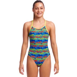 Funkita - No Cheating - Girls Eco Diamond Back One Piece