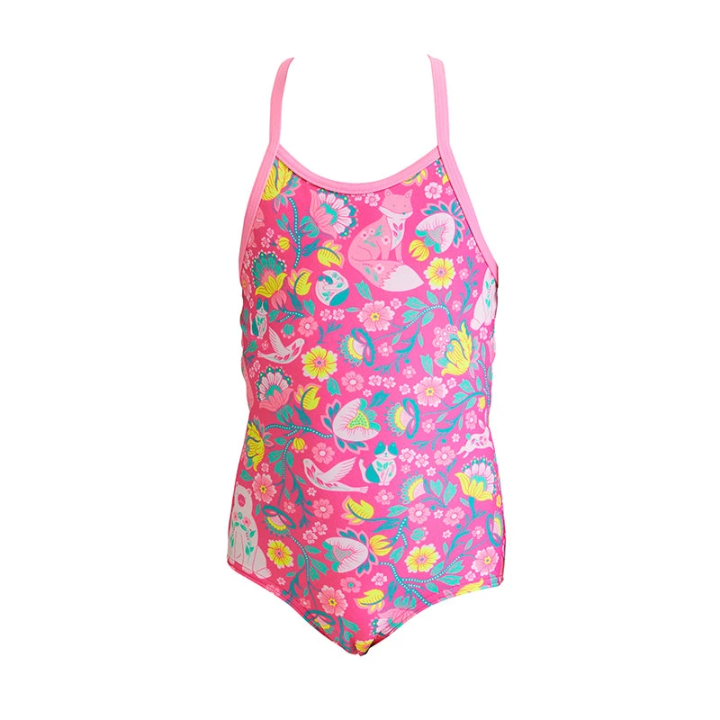 Funkita - Nursery Rhyme - Toddler Girl's Printed One Piece 2 Funkita - Nursery Rhyme - Toddler Girl's Printed One Piece - Image 2