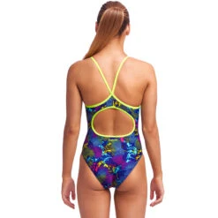 Funkita - Oyster Saucy - Girls Diamond Back One Piece 7 Funkita - Oyster Saucy - Girls Diamond Back One Piece -Swimwear Shop funkita oyster saucy girls diamond back one piece 3