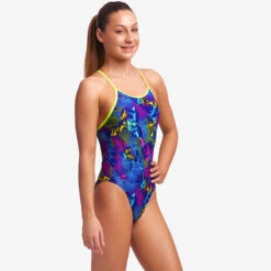 Funkita - Oyster Saucy - Girls Diamond Back One Piece 9 Funkita - Oyster Saucy - Girls Diamond Back One Piece -Swimwear Shop funkita oyster saucy girls diamond back one piece 5