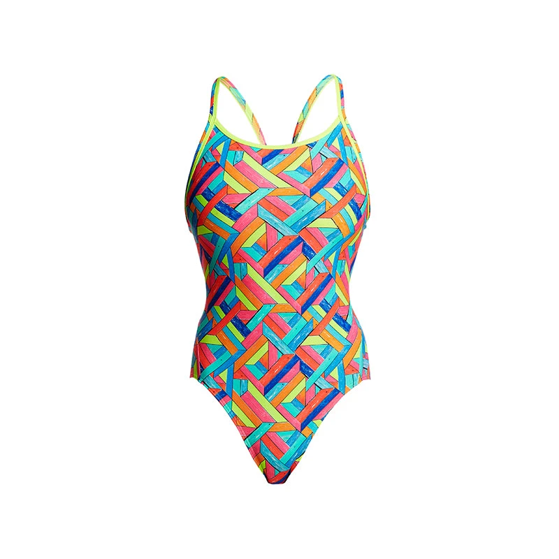Funkita - Panel Pop - Ladies Diamond Back One Piece 2 Funkita - Panel Pop - Ladies Diamond Back One Piece - Image 2