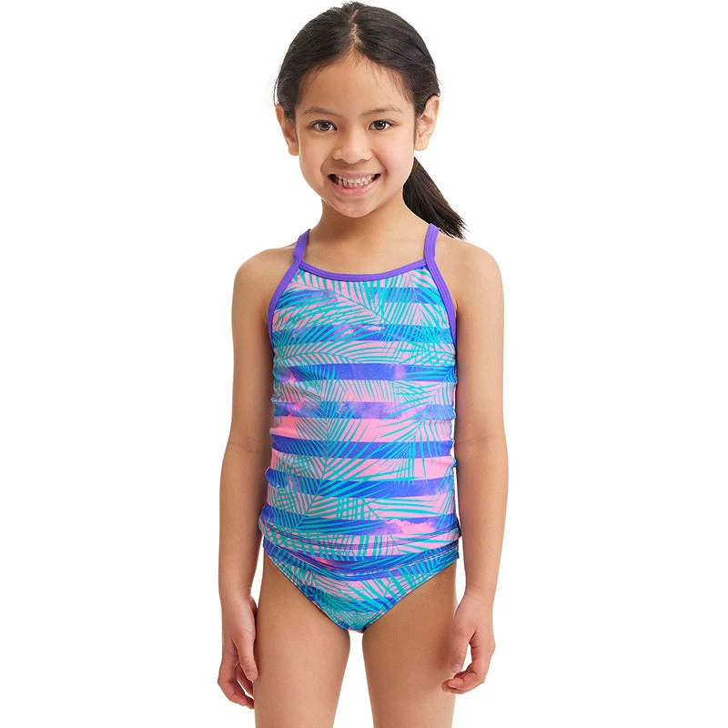Funkita - Pastel Palm - Toddler Girl's Swim Steady Tankini & Brief 1 Funkita - Pastel Palm - Toddler Girl's Swim Steady Tankini & Brief