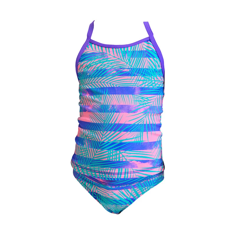 Funkita - Pastel Palm - Toddler Girl's Swim Steady Tankini & Brief 2 Funkita - Pastel Palm - Toddler Girl's Swim Steady Tankini & Brief - Image 2