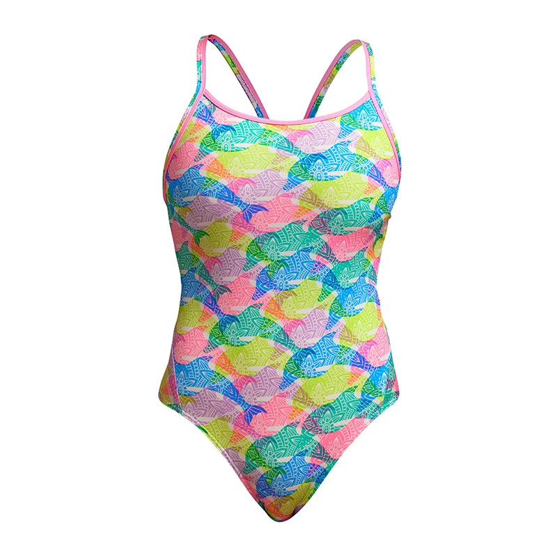 Funkita - Pastel Porpie - Ladies Eco Diamond Back One Piece 2 Funkita - Pastel Porpie - Ladies Eco Diamond Back One Piece - Image 2