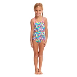 Funkita - Patched Up - Toddler Girl's Printed One Piece -Swimwear Shop funkita patched up toddler girls printed one piece 4