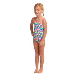 Funkita - Patched Up - Toddler Girl's Printed One Piece -Swimwear Shop funkita patched up toddler girls printed one piece 5