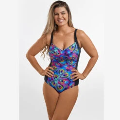 Funkita - Peacock Paradise - Ladies Ruched One Piece -Swimwear Shop funkita peacock paradise ladies ruched one piece 3