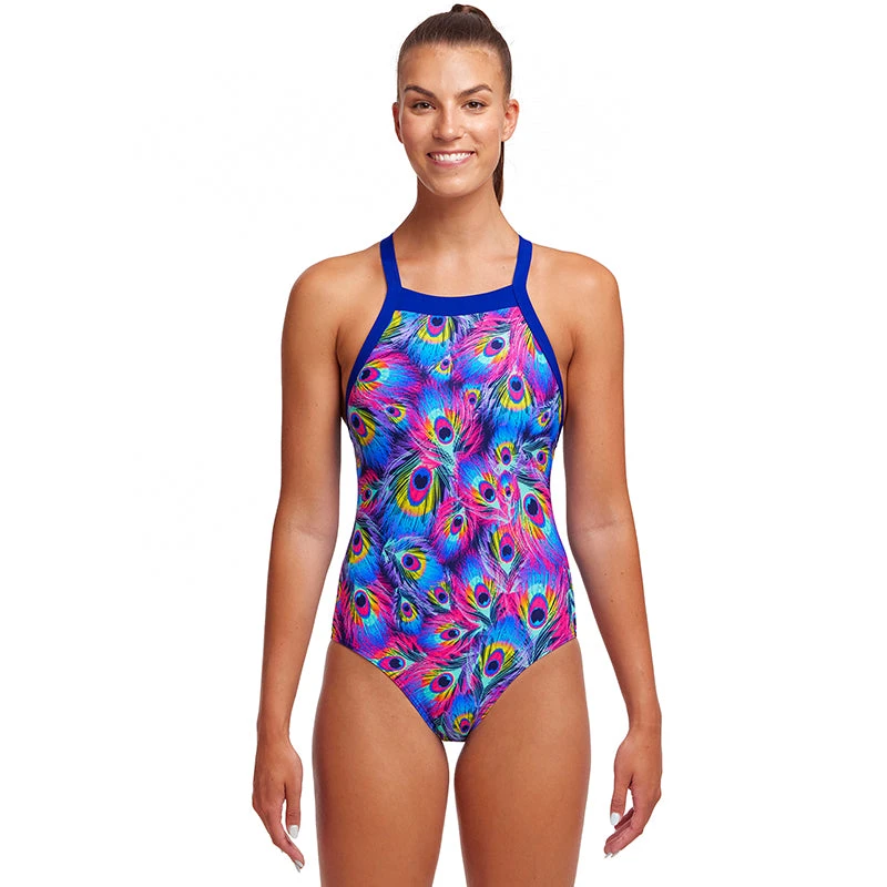 Funkita - Peacock Paradise - Ladies Sky Hi One Piece 1 Funkita - Peacock Paradise - Ladies Sky Hi One Piece