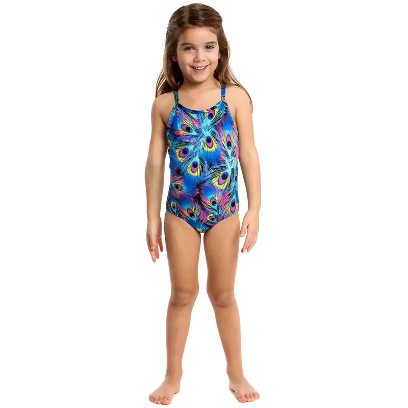 Funkita - Peacock Paradise - Toddlers Girls Printed One Piece 6 Funkita - Peacock Paradise - Toddlers Girls Printed One Piece - Image 6