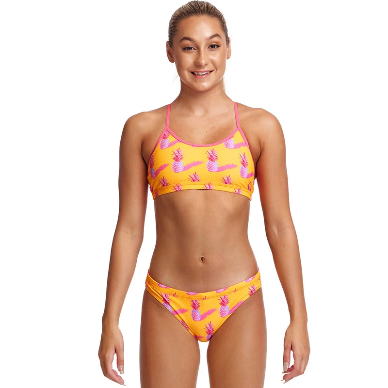 Funkita - Pineapple Punch - Girls Racerback Two Piece 1 Funkita - Pineapple Punch - Girls Racerback Two Piece