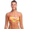Funkita - Pinged Pink - Ladies Swim Crop Top