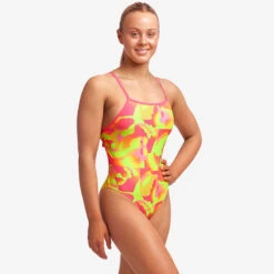 Funkita - Pinged Pink - Ladies Tie Me Tight One Piece 14 Funkita - Pinged Pink - Ladies Tie Me Tight One Piece -Swimwear Shop funkita pinged pink ladies tie me tight one piece 5