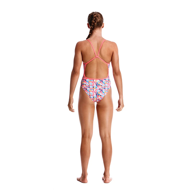Funkita - Pink Panda - Girls Eco Single Strap One Piece 3 Funkita - Pink Panda - Girls Eco Single Strap One Piece - Image 3