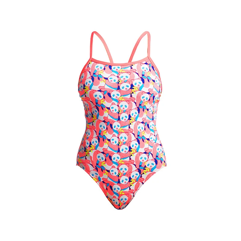 Funkita - Pink Panda - Ladies Eco Single Strap One Piece 2 Funkita - Pink Panda - Ladies Eco Single Strap One Piece - Image 2
