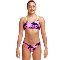 Funkita - Pop Palms - Girls Criss Cross Two Piece