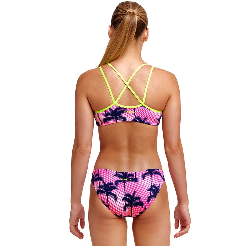 Funkita - Pop Palms - Girls Criss Cross Two Piece 3 Funkita - Pop Palms - Girls Criss Cross Two Piece - Image 3