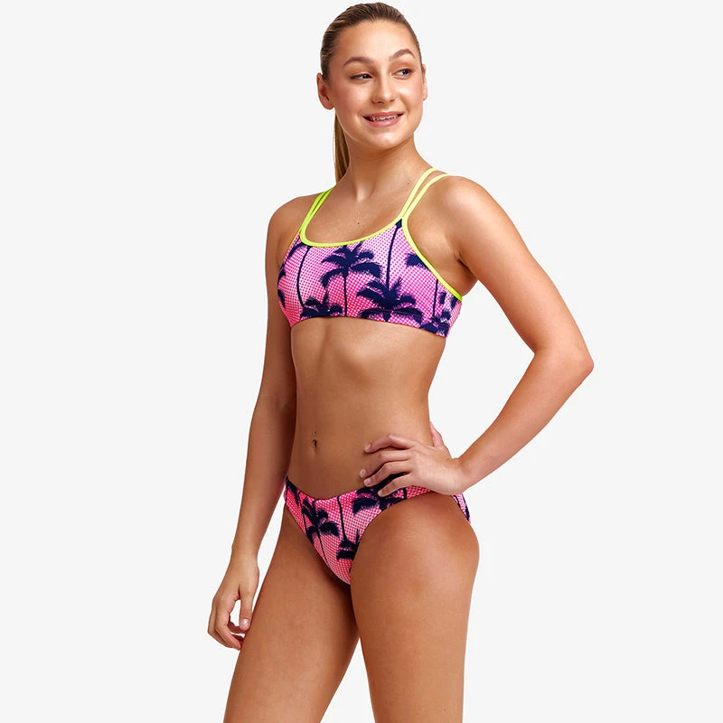 Funkita - Pop Palms - Girls Criss Cross Two Piece 5 Funkita - Pop Palms - Girls Criss Cross Two Piece - Image 5