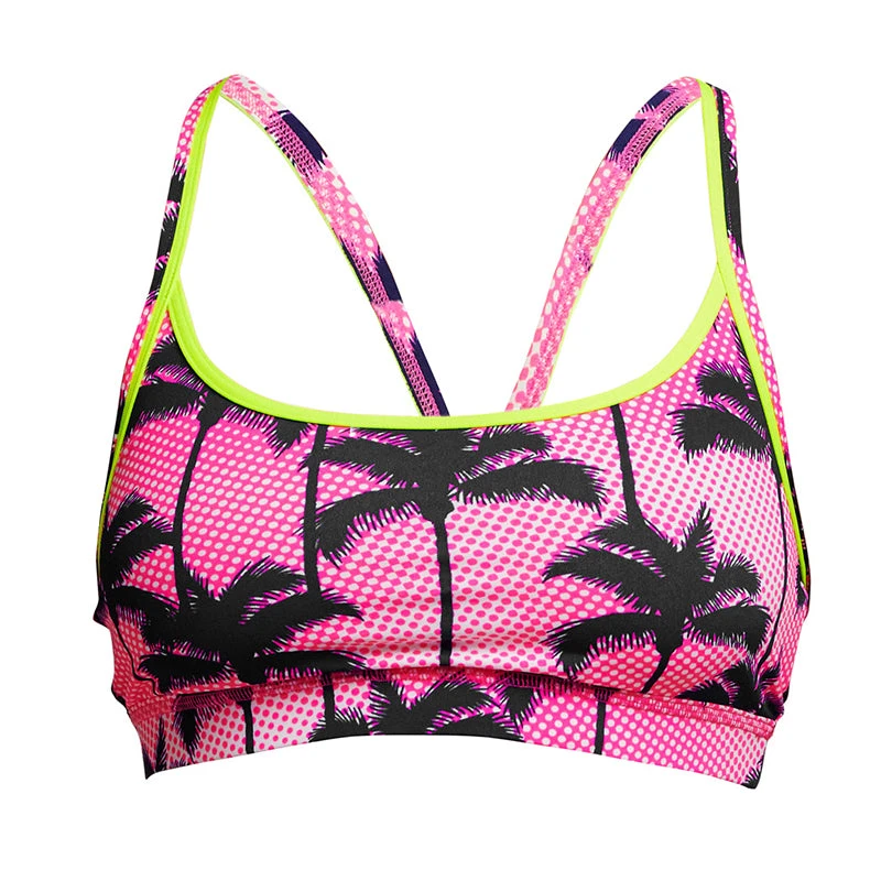 Funkita - Pop Palms - Ladies Sports Top 2 Funkita - Pop Palms - Ladies Sports Top - Image 2