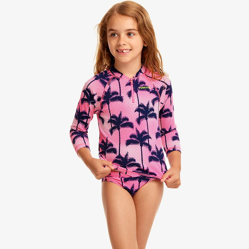 Funkita - Pop Palms - Toddler Girls Zippy Rash Vest 5 Funkita - Pop Palms - Toddler Girls Zippy Rash Vest - Image 5