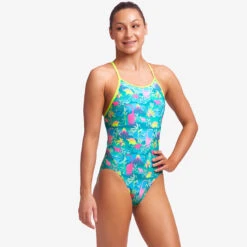 Funkita - Prehistoric Party - Girls Diamond Back One Piece 9 Funkita - Prehistoric Party - Girls Diamond Back One Piece -Swimwear Shop funkita prehistoric party girls diamond back one piece 5