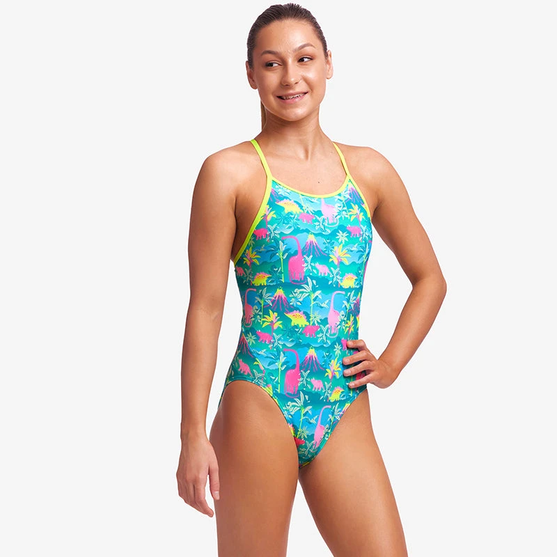 Funkita - Prehistoric Party - Girls Diamond Back One Piece 5 Funkita - Prehistoric Party - Girls Diamond Back One Piece - Image 5