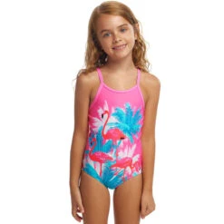 Funkita - Pretty Pink - Toddler Girls Printed One Piece