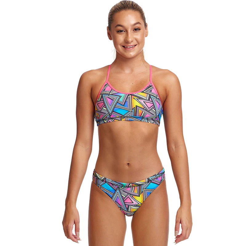Funkita - Prism Break - Girls Racerback Two Piece 1 Funkita - Prism Break - Girls Racerback Two Piece
