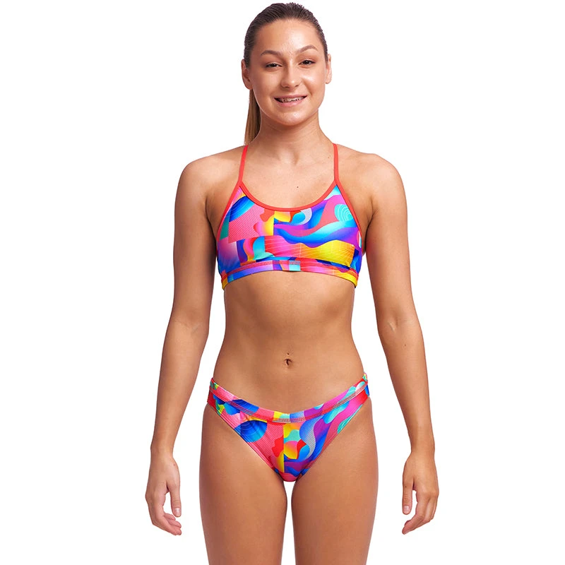Funkita - Radar Rage - Girls Racerback Two Piece 1 Funkita - Radar Rage - Girls Racerback Two Piece