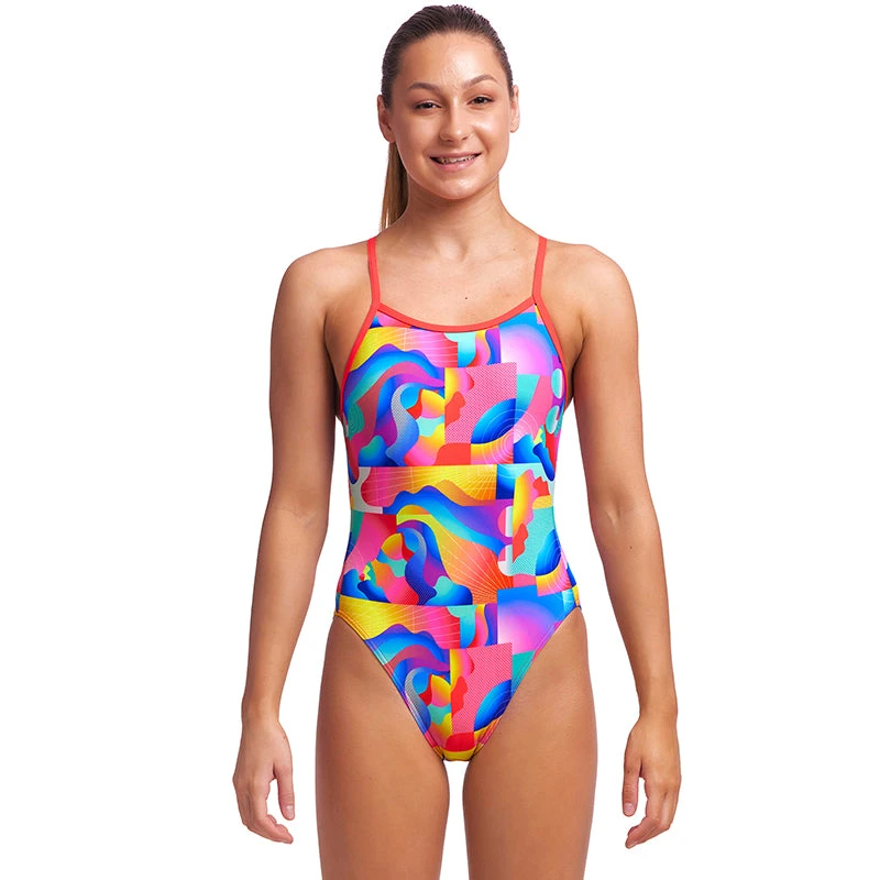 Funkita - Radar Rage - Girls Single Strap One Piece 1 Funkita - Radar Rage - Girls Single Strap One Piece