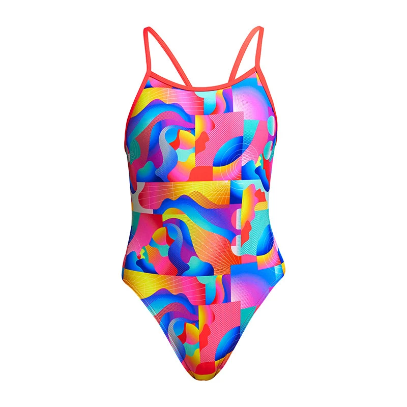 Funkita - Radar Rage - Girls Single Strap One Piece 2 Funkita - Radar Rage - Girls Single Strap One Piece - Image 2