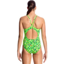 Funkita - Radioactive - Ladies Diamond Back One Piece -Swimwear Shop funkita radioactive diamond back ladies swimsuit 3