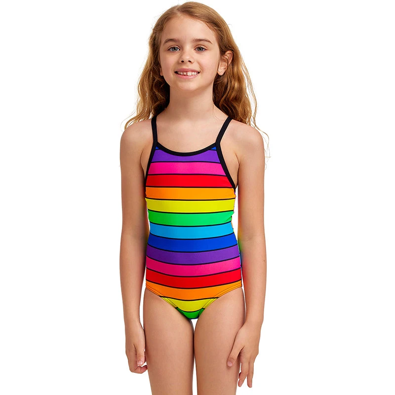 Funkita - Rainbow Racer - Toddler Girls Printed One Piece 1 Funkita - Rainbow Racer - Toddler Girls Printed One Piece